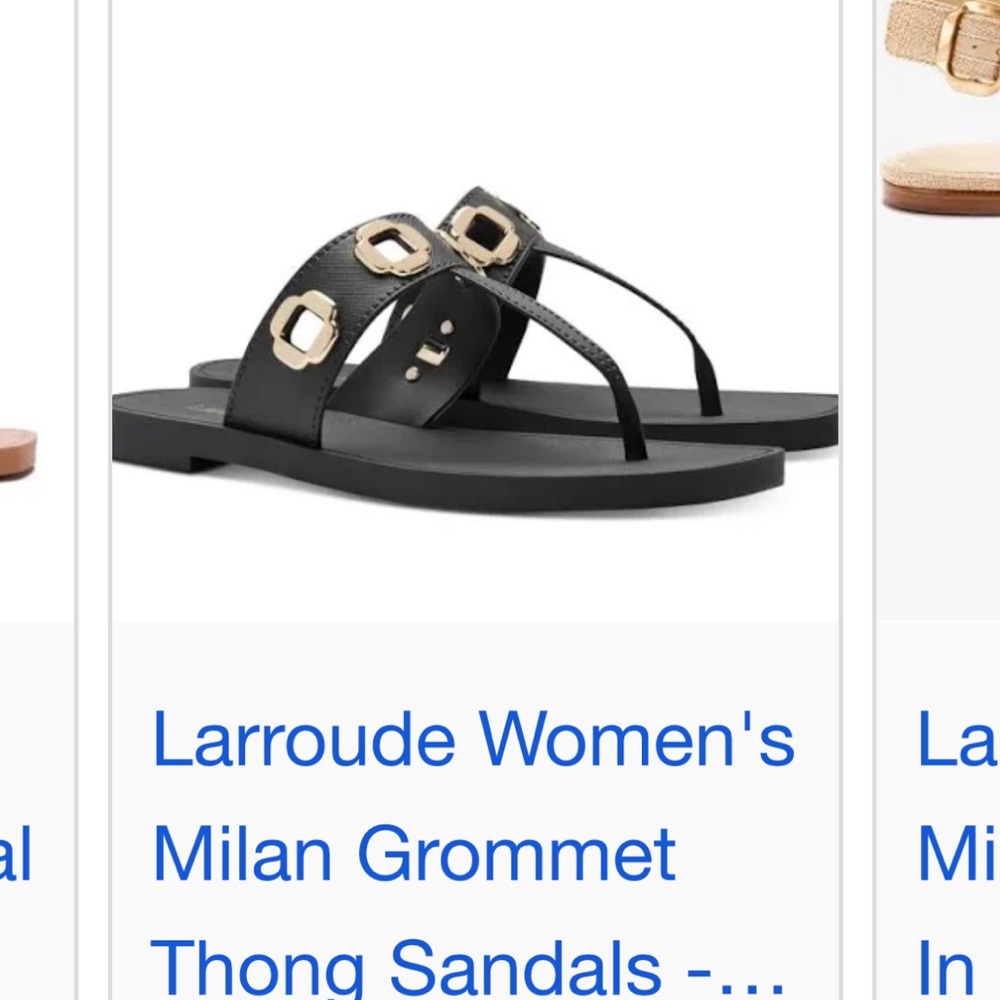 Larroude Milan pvc sandals